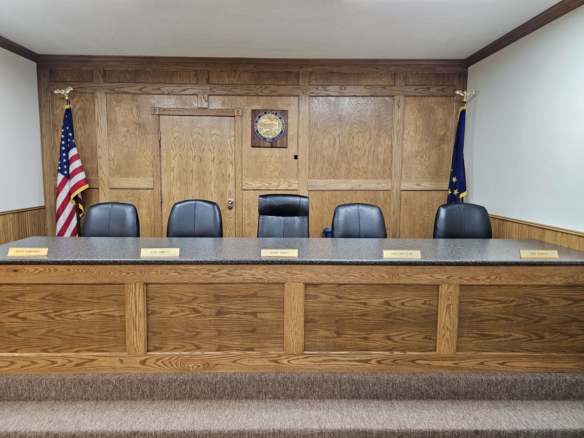 The table that the Town Council sits at